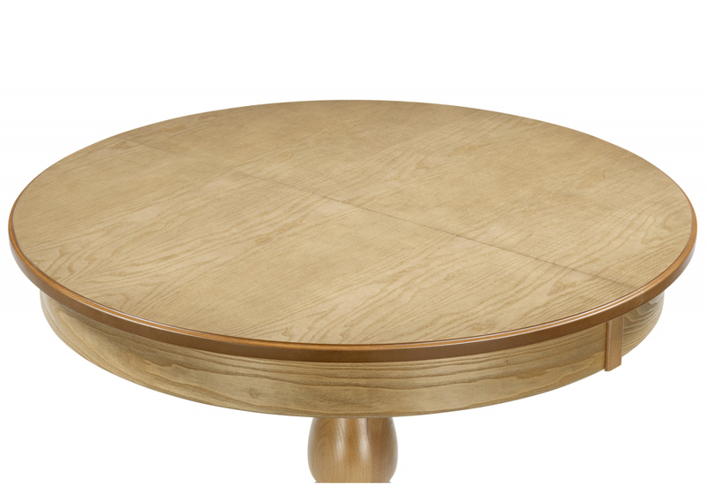 Стол деревянный, Орден 100(140)x100 круглый дуб