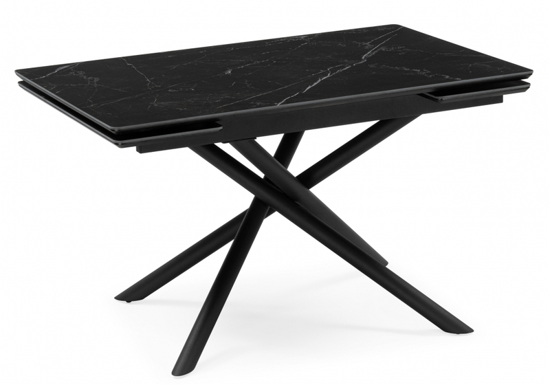 Керамический стол, Мэриан 120(180)х80 shakespeare black / черный