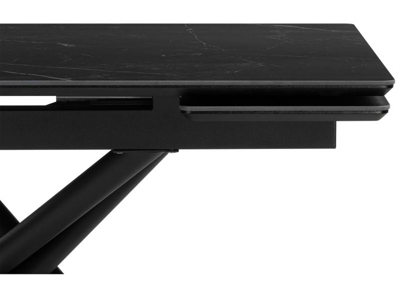 Керамический стол, Мэриан 120(180)х80 shakespeare black / черный