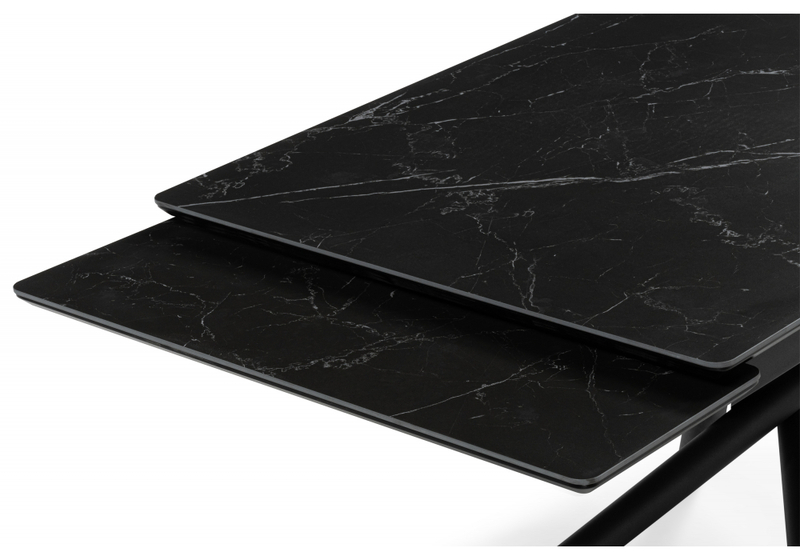 Керамический стол, Мэриан 120(180)х80 shakespeare black / черный