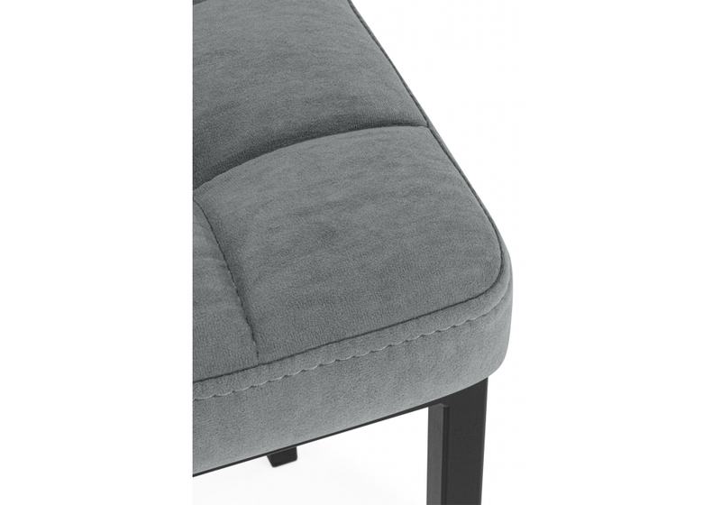 Табурет, Байя микровелюр катания сильвер / черный