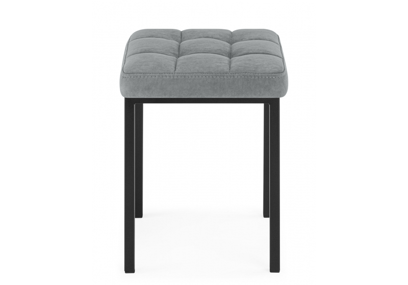 Табурет, Байя микровелюр катания сильвер / черный