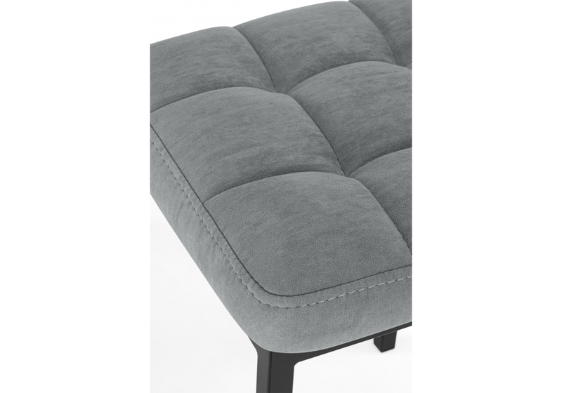 Табурет, Байя микровелюр катания сильвер / черный