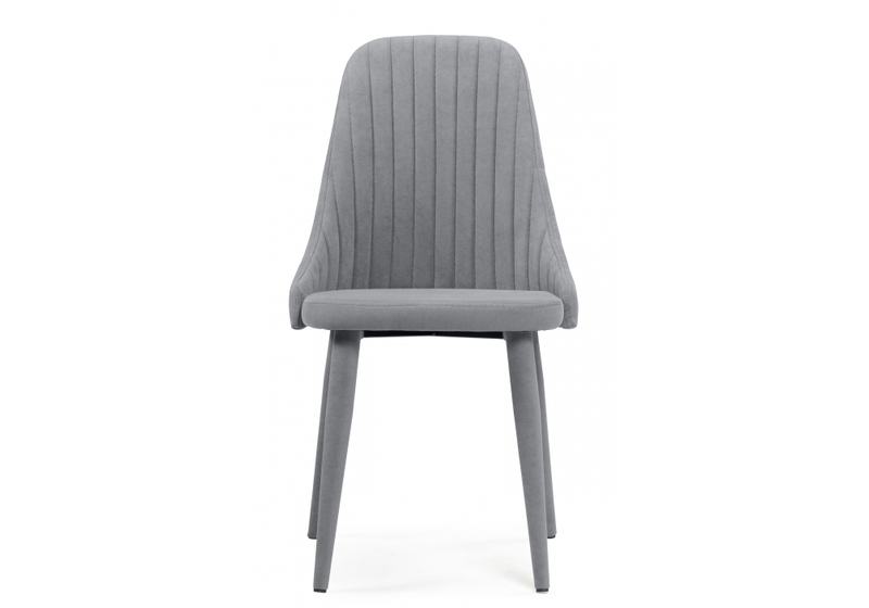 Стул на металлокаркасе, Морос с чехлом микровелюр катания сильвер