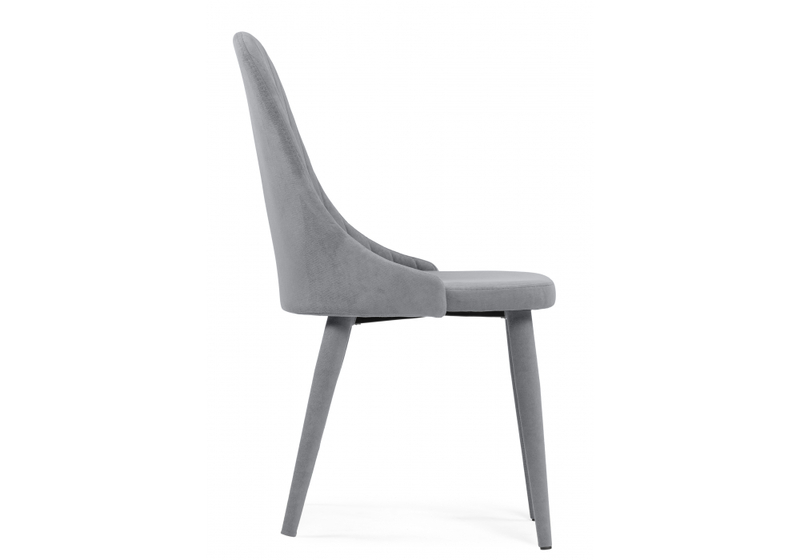 Стул на металлокаркасе, Морос с чехлом микровелюр катания сильвер