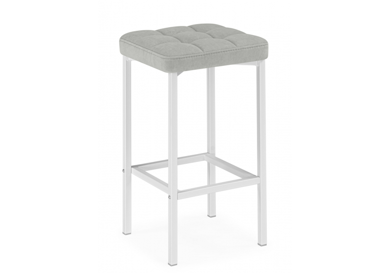 Барный стул, Лофт мадера 20 / белый матовый