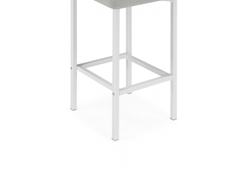 Барный стул, Лофт мадера 20 / белый матовый