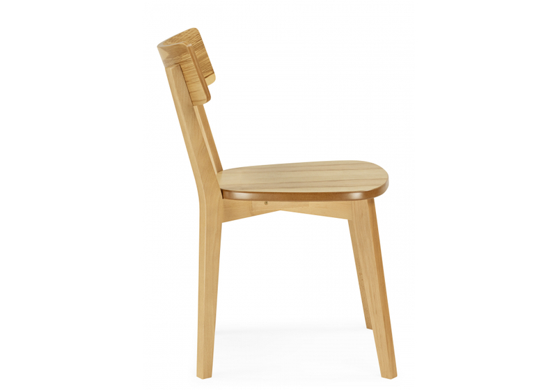 Стул деревянный, Линда жесткое сидение дуб / вивид дуб