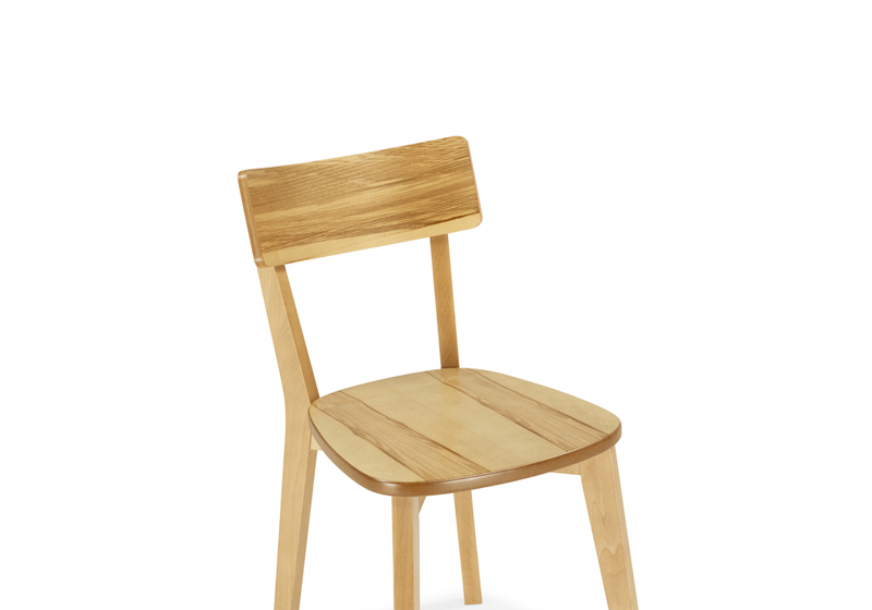 Стул деревянный, Линда жесткое сидение дуб / вивид дуб