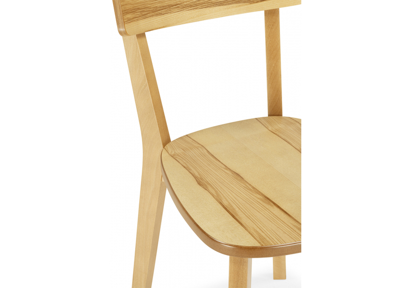 Стул деревянный, Линда жесткое сидение дуб / вивид дуб