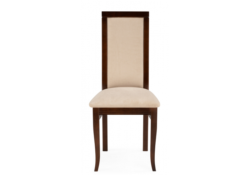 Стул деревянный, Давиано велюр тедди 008 / орех темный