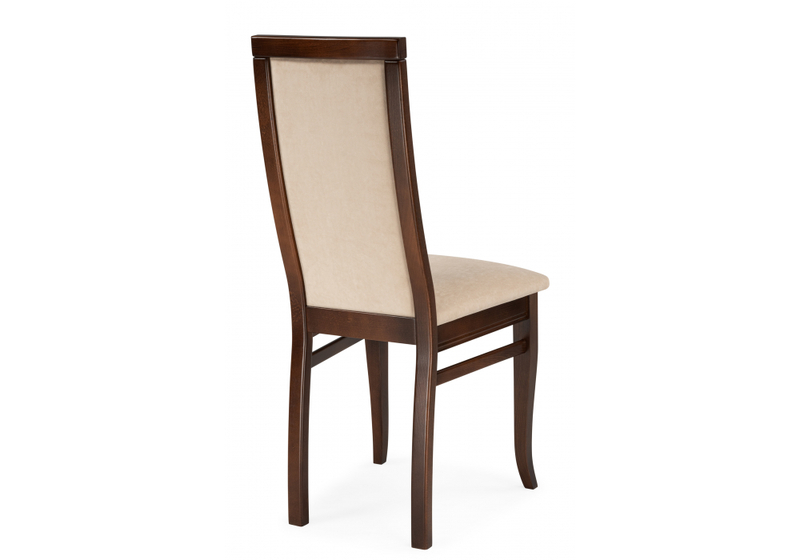 Стул деревянный, Давиано велюр тедди 008 / орех темный