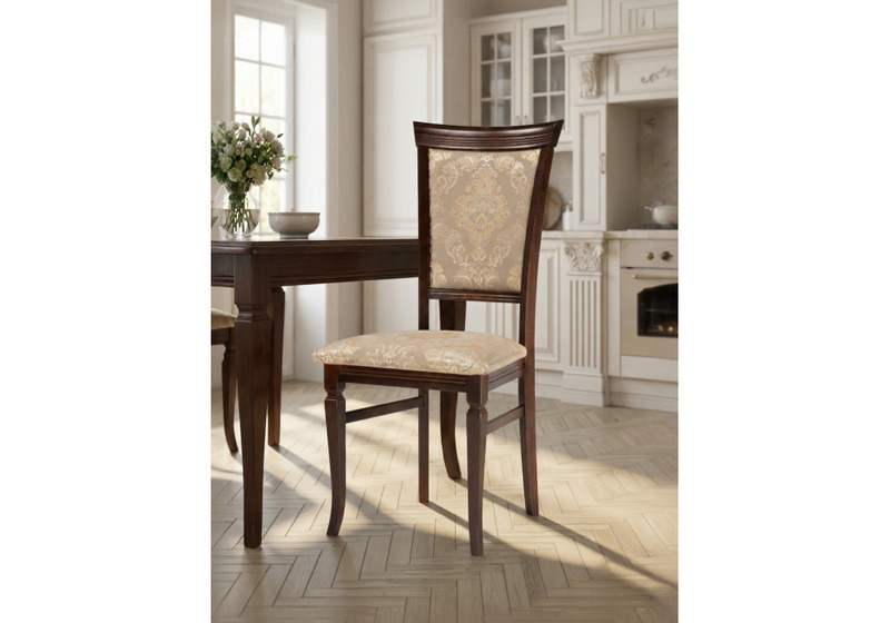 Стул деревянный, Ларс вивальди нуга / орех темный