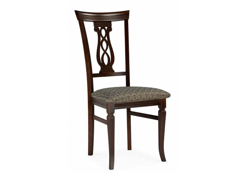 Стул деревянный, Флавиан лоди карамель / орех темный