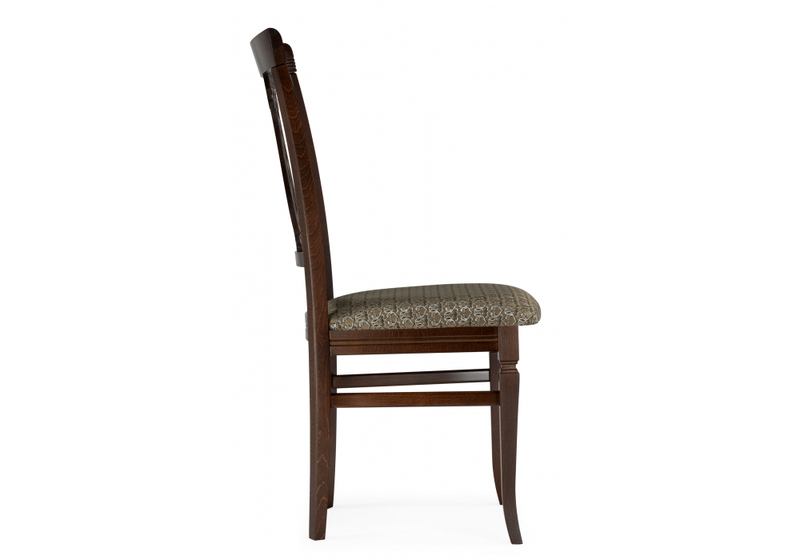 Стул деревянный, Флавиан лоди карамель / орех темный