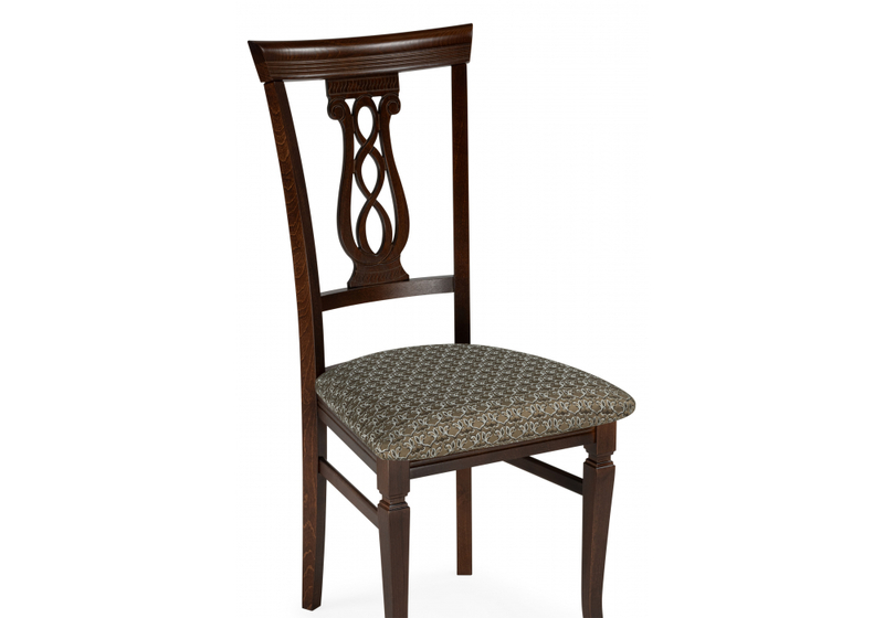 Стул деревянный, Флавиан лоди карамель / орех темный