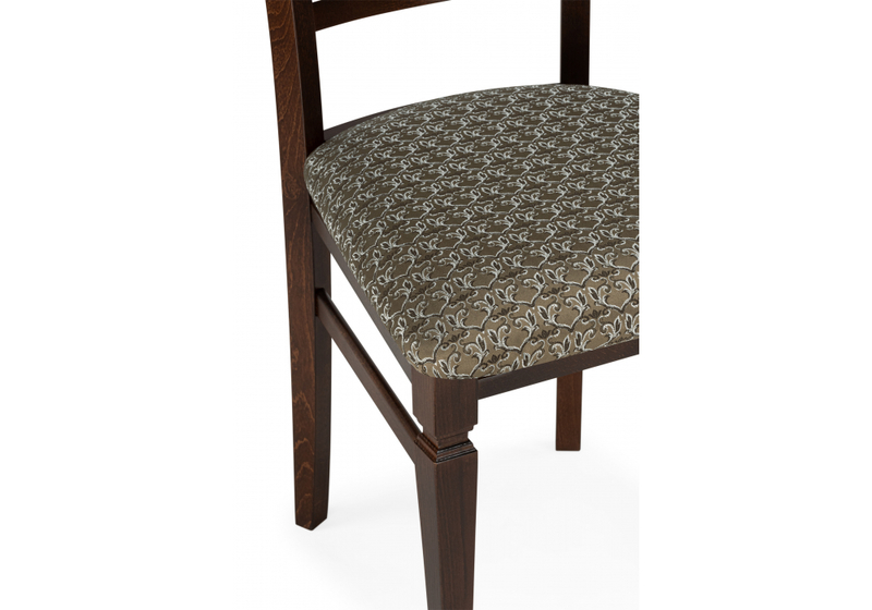 Стул деревянный, Флавиан лоди карамель / орех темный