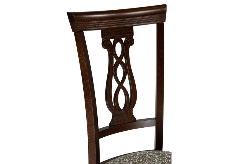 Стул деревянный, Флавиан лоди карамель / орех темный