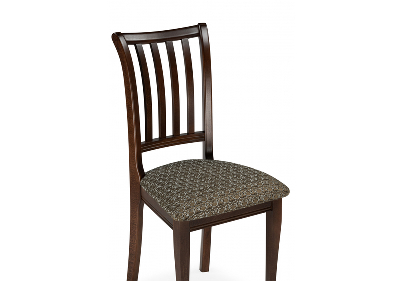 Стул деревянный, Фрезино лоди карамель / орех темный