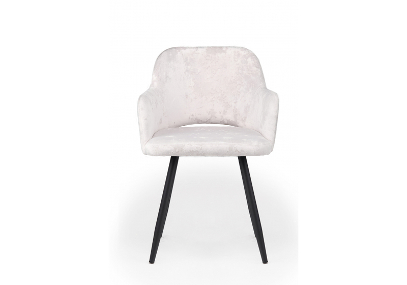 Стул на металлокаркасе, Эолин светло-бежевый (simple 011) / черный