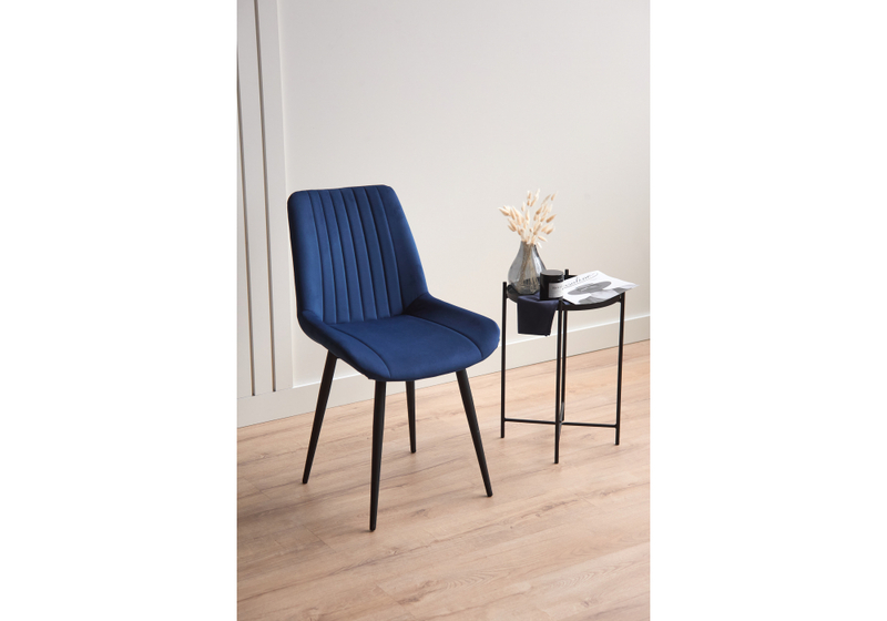 Стул на металлокаркасе, Седа синий (zd 798) / черный np