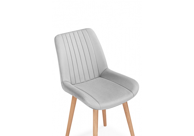 Стул деревянный, Седа светло-серый (zd 960) / светлое дерево np