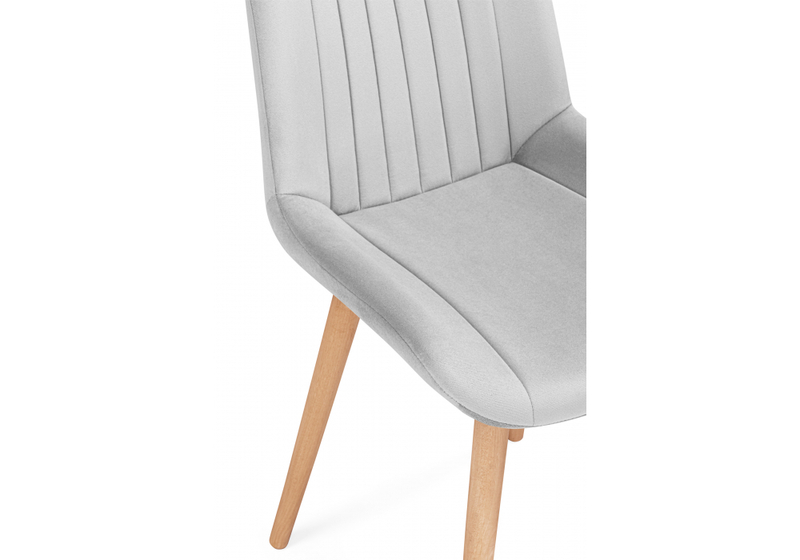 Стул деревянный, Седа светло-серый (zd 960) / светлое дерево np