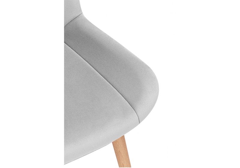 Стул деревянный, Седа светло-серый (zd 960) / светлое дерево np