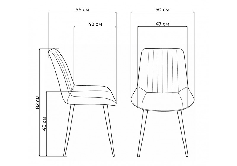 Стул деревянный, Седа светло-серый (zd 960) / светлое дерево np