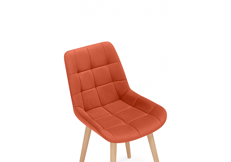 Стул деревянный, Челси терракотовый (zd 432) / светлое дерево np