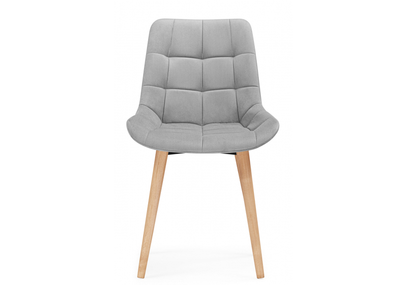 Стул деревянный, Челси светло-серый (zd 960) / светлое дерево np