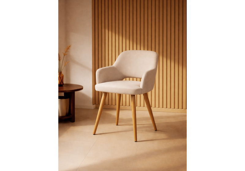 Стул деревянный, Эолин латте (glory 10) / светлое дерево