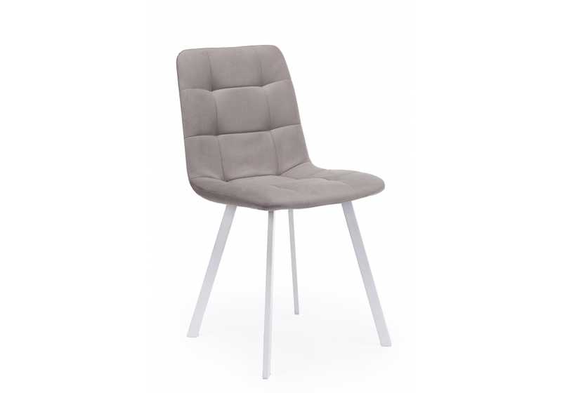 Стул на металлокаркасе, Чилли латте / белый