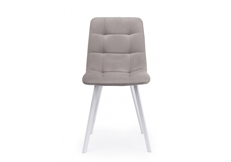 Стул на металлокаркасе, Чилли латте / белый