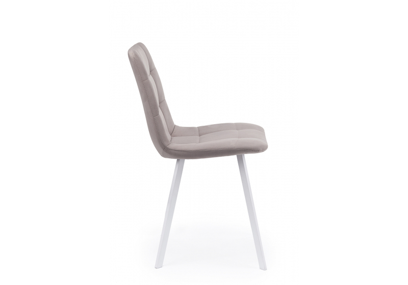 Стул на металлокаркасе, Чилли латте / белый