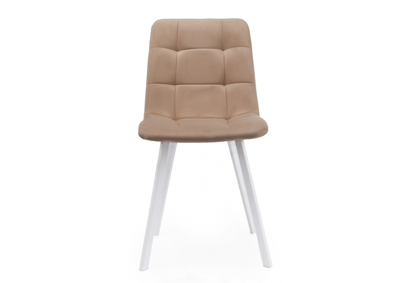Стул на металлокаркасе, Чилли бежевый / белый
