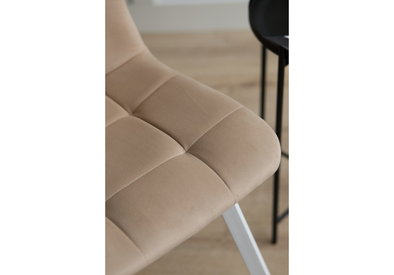 Стул на металлокаркасе, Чилли бежевый / белый