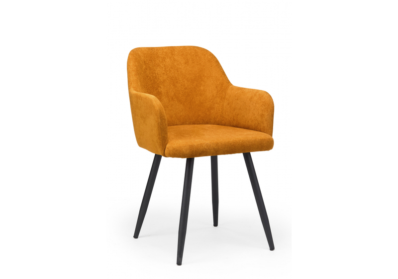 Стул на металлокаркасе, Инфини терракота (ocean 015) / черный