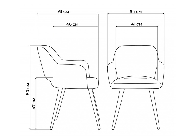 Стул деревянный, Инфини светло-серый (ocean 021) / светлое дерево