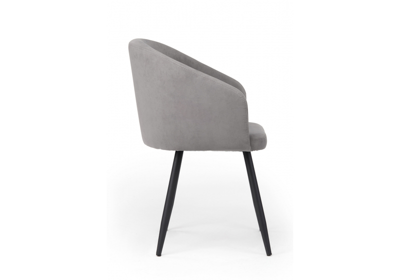 Стул на металлокаркасе, Монер темно-серый (glory 20) / черный