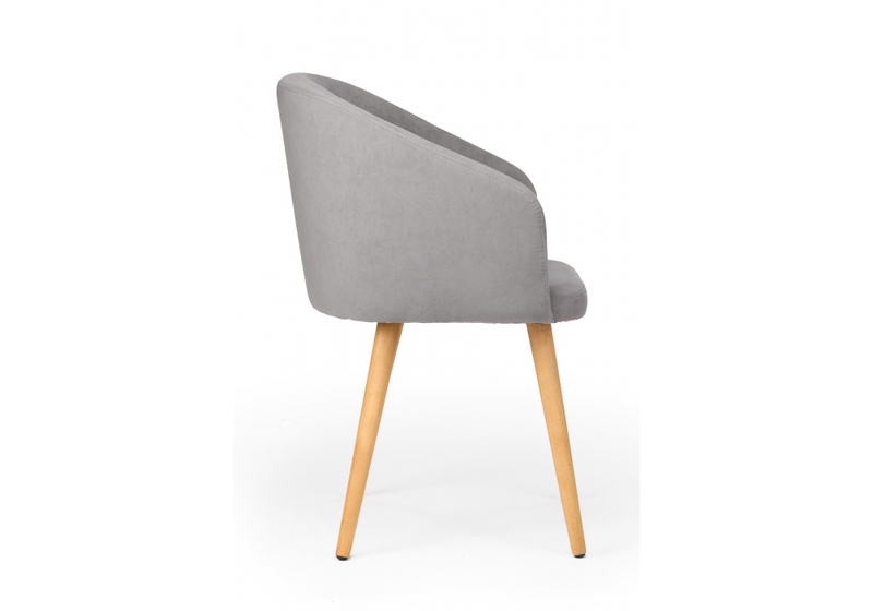 Стул деревянный, Монер темно-серый (glory 20) / светлое дерево