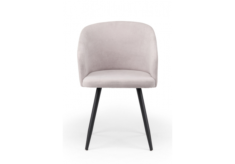 Стул на металлокаркасе, Монер светло-серый (glory 36) / черный