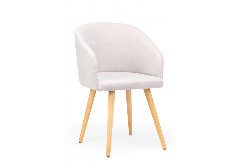 Стул деревянный, Монер светло-серый (glory 36) / светлое дерево