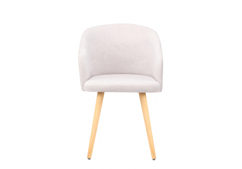 Стул деревянный, Монер светло-серый (glory 36) / светлое дерево