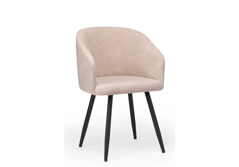 Стул на металлокаркасе, Монер латте (glory 10) / черный