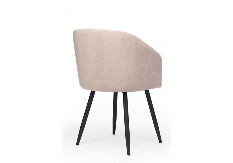 Стул на металлокаркасе, Монер латте (glory 10) / черный