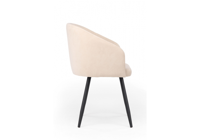 Стул на металлокаркасе, Монер бежевый (glory 03) / черный