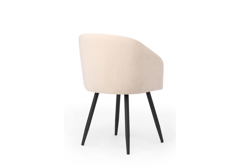 Стул на металлокаркасе, Монер бежевый (glory 03) / черный