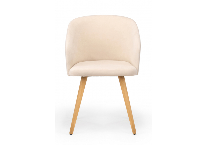 Стул деревянный, Монер бежевый (glory 03) / светлое дерево