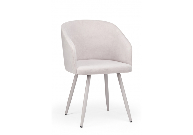 Стул на металлокаркасе, Монер светло-серый (glory 36) / серый